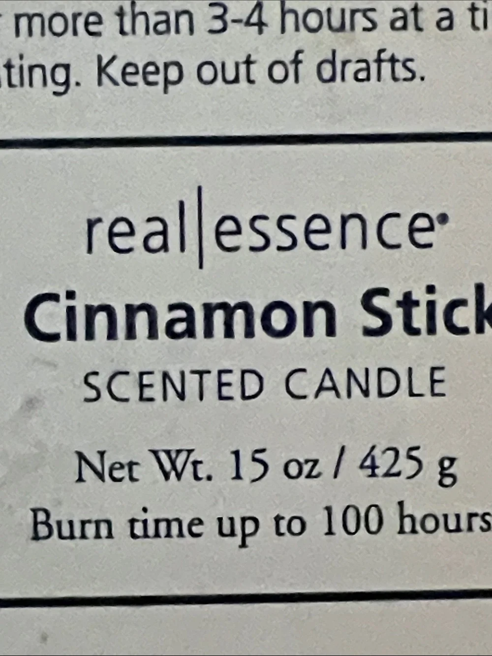 White barn Candle Co.Cinnamon Stick Scented Candle Jar - never burned